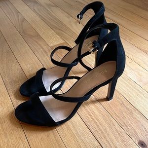 Michael by Michael Shannon black strap heels.